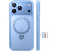 TORRAS Q1 Guardian Coque pour iPhone 18 Pro, Support 180°, Bleu Clair | Support 180° ultra-stable, pour MagSafe 18 N, protection antichoc 3,66 m et finition mate Nappa 3D douce et anti-traces.