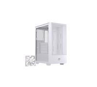 Torre Einarex PULSE P100 Core White flujo de aire panel malla ATX vidrio templado blanca
