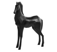 Torre & Tage 901988b sculpté Angle Cheval Décor, Noir