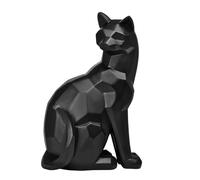 Torre & Tagus Figurine Moderne en résine pour la Maison, Le Bureau, la bibliothèque, Le Salon pour Les Amoureux des Chats et des Animaux, Noir, 24,1 cm de Hauteur
