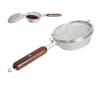 Torréfacteur à café en acier inoxydable de 10,2 cm, accessoire durable pour four et grille- pour la maison, le café, un usage commercial, les jeunes, les hommes, les amis, les pique-niques, la