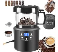 Torréfacteur à Café,Machine éLectrique à TorréFier Les Grains De Café sans FuméE avec Fonction De Synchronisation, TorréFaction Et Refroidissement 2 en 1