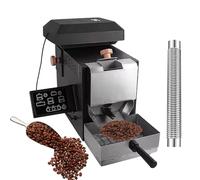 Torréfacteur automatique de café 200 g for usage domestique, minuterie réglable, réglages de chaleur variables et ventilateur d'air, for grains, arachides, graines et noix