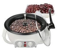 Torréfacteur de Café, Torréfacteur électrique, Brûleur électrique à grains avec minuterie et température réglables, ustensiles de cuisson for popcorn à l'orge et aux châtaignes
