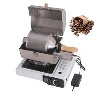Torréfacteur De Grains De Café 500 g, Machine De Torréfaction À Tambour À Gaz, Température Jusqu’à 1200°C, Chauffage Uniforme À 360°, Vitesse Réglable, Torréfacteur En Acier Inoxydable Pour Maison