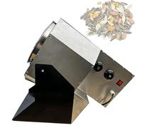 Torréfacteur électrique de graines de tournesol en acier inoxydable de 6 lb, machine commerciale for cacahuètes et noix, rotatif automatique, rouleau ventilé(1500w)