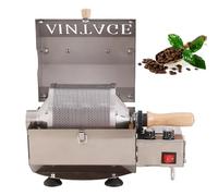 Torréfacteur Professionnel De Grains De Café 500g, Machine De Torréfaction à Tambour électrique/gaz 900w, Température De 1200°c, Chauffage Uniforme 360° En Acier Inoxydable, Pour Café Electric model