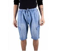 Torrente Couture Bermuda avec poches denim uni Luca Bleu Clair Homme M
