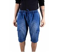 Torrente Couture Bermuda avec poches denim uni Luca Bleu Indigo Homme S