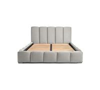 Torreon - lit coffre - 140x200 - sommier inclus - en velours