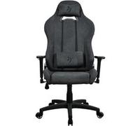 Arozzi Chaise gaming Torretta SoftFabric – Dossier réglable, appui cervical et lombaire, Gris foncé