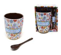 Torrevieja tasse et cuillère. coffret cadeau. espagnol traditionnel. café et thé. Ballerines de Flamenco espagnol Traditionnel
