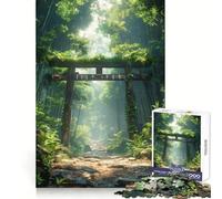 Torri Gate Forest Gateway, Puzzle de 1000 pièces pour Adolescents, Jeu de logique et de Construction Amusant, découpe de précision, Cadeau élégant 38x52cm