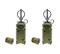 Torribala 2X Dispositif D'Alarme à Fil de DéClenchement PéRiméTrique, Accessoires de Calibre 12 avec 22 Options, SystèMe de SéCurité D'Alerte PréCoce pour la SéCurité Du Camping