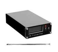 Torribala Émetteur FM 2KM 76-108Mhz Affichage Numérique Émetteur Stéréo 0,5W 500mW pour Station de Diffusion Radio avec Antenne