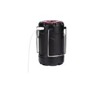 Torribala Lampe de Camping Pliable Lampe de Camping LED Noire Lampe de Camping Rechargeable et Fonctionnant sur Batterie Lampe de Secours 2 en 1 avec Lampe de Poche et Base Magnétique