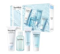 Torriden DIVE IN Kit de soins de la peau quotidiens à l'acide hyaluronique, routine de soin en 4 étapes avec mousse nettoyante, tonique, sérum et crème