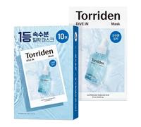 Torriden Dive In Masque en tissu à l'acide hyaluronique à faible poids moléculaire - 27 ml x 10 pièces