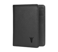 TORRO Bifold Wallet - Portefeuille à Deux Volets - Porte-Cartes en Cuir véritable de qualité supérieure avec Protection RFID (Noir)