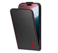 TORRO Coque à Rabat Compatible avec iPhone 16 - Étui en Cuir Véritable avec Porte-Cartes (Compatible avec Les chargeurs Officiels MagSafe) - Noir