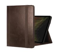 TORRO Coque Compatible avec iPad Pro 13” M5 / M4 - Étui en Cuir Véritable pour iPad Pro 13” 2025/2024 avec Bequille, Connectivité Apple Pencil et Fonction Wake Sleep (Marron Foncé)