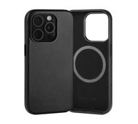 TORRO Coque Compatible avec iPhone 15 Pro - Cuir Véritable Compatible MagSafe, Etui Mince Pare-Chocs (Noir)