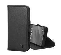TORRO Coque Compatible avec iPhone 15 Pro Max - Étui Portefeuille en Cuir Véritable avec Fonction de Support et Porte-Cartes (Compatible avec Les chargeurs Officiels MagSafe) - Noir