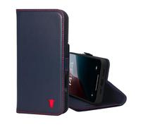 TORRO Coque Compatible avec iPhone 16 - Étui Portefeuille en Cuir Véritable avec Béquille et Porte-Cartes (Compatible avec Les chargeurs Officiels MagSafe) - Bleu Marine