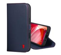 TORRO Coque Compatible avec iPhone Air 6.5" 2025 - Étui Portefeuille en Cuir Véritable avec Béquille et Porte-Cartes (Compatible avec Les chargeurs Officiels MagSafe) - Bleu Marine