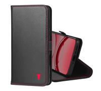 TORRO Coque Compatible avec Oppo Find X8 Pro (6.78” - 2024) - Étui Portefeuille en Cuir Véritable avec Béquille et Porte-Cartes (Noir)