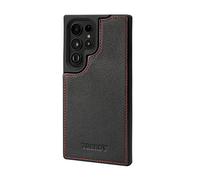 TORRO Coque Compatible avec Samsung Galaxy S23 Ultra 5G - Coque de Protection en Cuir Premium (Noir)