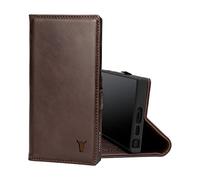 TORRO Coque Compatible avec Samsung Galaxy S23 Ultra 5G - Étui Portefeuille en Cuir Premium avec Fonction de Support et Porte-Cartes (Marron Foncé)