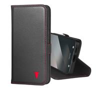 TORRO Coque Compatible avec Samsung Galaxy S25+ Plus 5G 2025 - Étui Portefeuille en Cuir Véritable avec Béquille et Porte-Cartes (Noir)