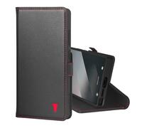 TORRO Coque Compatible avec Samsung Galaxy S25 Ultra 5G 2025 - Étui Portefeuille en Cuir Véritable avec Béquille et Porte-Cartes (Noir)