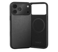 TORRO Coque en Cuir Compatible avec iPhone 17 Pro 6.3" 2025 - Cuir Véritable Compatible MagSafe, Etui Mince Pare-Chocs (Noir)