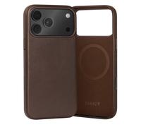 TORRO Coque en Cuir Compatible avec iPhone 17 Pro 6.3" 2025 - Cuir Véritable Compatible MagSafe, Etui Mince Pare-Chocs (Marron Foncé)