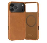 TORRO Coque en Cuir Compatible avec iPhone 17 Pro Max 6.9" 2025 - Cuir Véritable Compatible MagSafe, Etui Mince Pare-Chocs (Marron Clair)