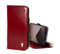 TORRO Étui en cuir pour iPhone 13 (avec fonction de support) - Rouge