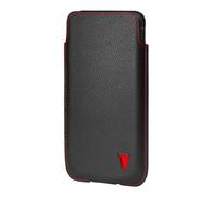 TORRO Étui Pochette Compatible avec iPhone - Taille d’Écran de 6,3 Pouces / 6,1 Pouces - Housse en Cuir Véritable de Qualité, Mince et Léger (Noir)