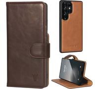 TORRO Étui portefeuille détachable pour Galaxy S25 Ultra - TORRO Signature / Marron foncé
