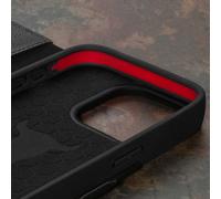 TORRO Étui portefeuille en cuir pour iPhone 15 Pro Max - Noir