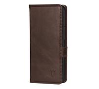 TORRO Galaxy Z Fold6 Étui portefeuille en cuir (avec fonction de support) - Marron foncé