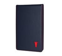 TORRO Porte-Carte de Score de Golf et Porte-carnet de Parcours Standard - Portefeuille pour Carte de Score de Golf et carnet de Parcours en Cuir véritable avec Boucle pour Crayon (Bleu Marine)