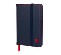 TORRO Porte-Passeport en Cuir Véritable avec Fermeture par Bande élastique (Bleu Marine)