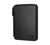 TORRO Portefeuille de Voyage - Organisateur de Voyage en Cuir Véritable avec Porte-Passeport et Porte-Cartes Détachables (Noir)