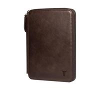 TORRO Portefeuille de Voyage - Organisateur de Voyage en Cuir Véritable avec Porte-Passeport et Porte-Cartes Détachables (Marron Foncé)
