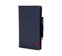 TORRO Régulier Porte-Cartes de Score de Golf - Portefeuille en Cuir véritable pour Cartes de Score de Golf avec Fente pour Carte et Passant pour Crayon (Bleu Marine)