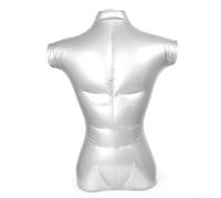 Torse Masculin PVC Inflatable 72cm Display Mode Homme | Structure gonflable pratique, hauteur 72cm, largeur épaules 53cm, pour parfait pour chemises et vestes