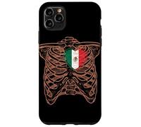 Torse squelette mexicain cœur drapeau mexicain longue vie Coque pour iPhone 11 Pro Max