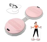 Torsion Disque de Taille, Pliable Twist Waist Disc avec Compte Pas et Poignée, 400KG Capacité de Charge, Entraîneur Équilibre pour Ventre Jambes Fesses Hanches, Plateforme Tournante pour Maison